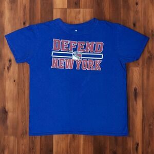 New York Rangers "Defend New York" Graphic T-Shirt Adult‎ Large NHL Tee